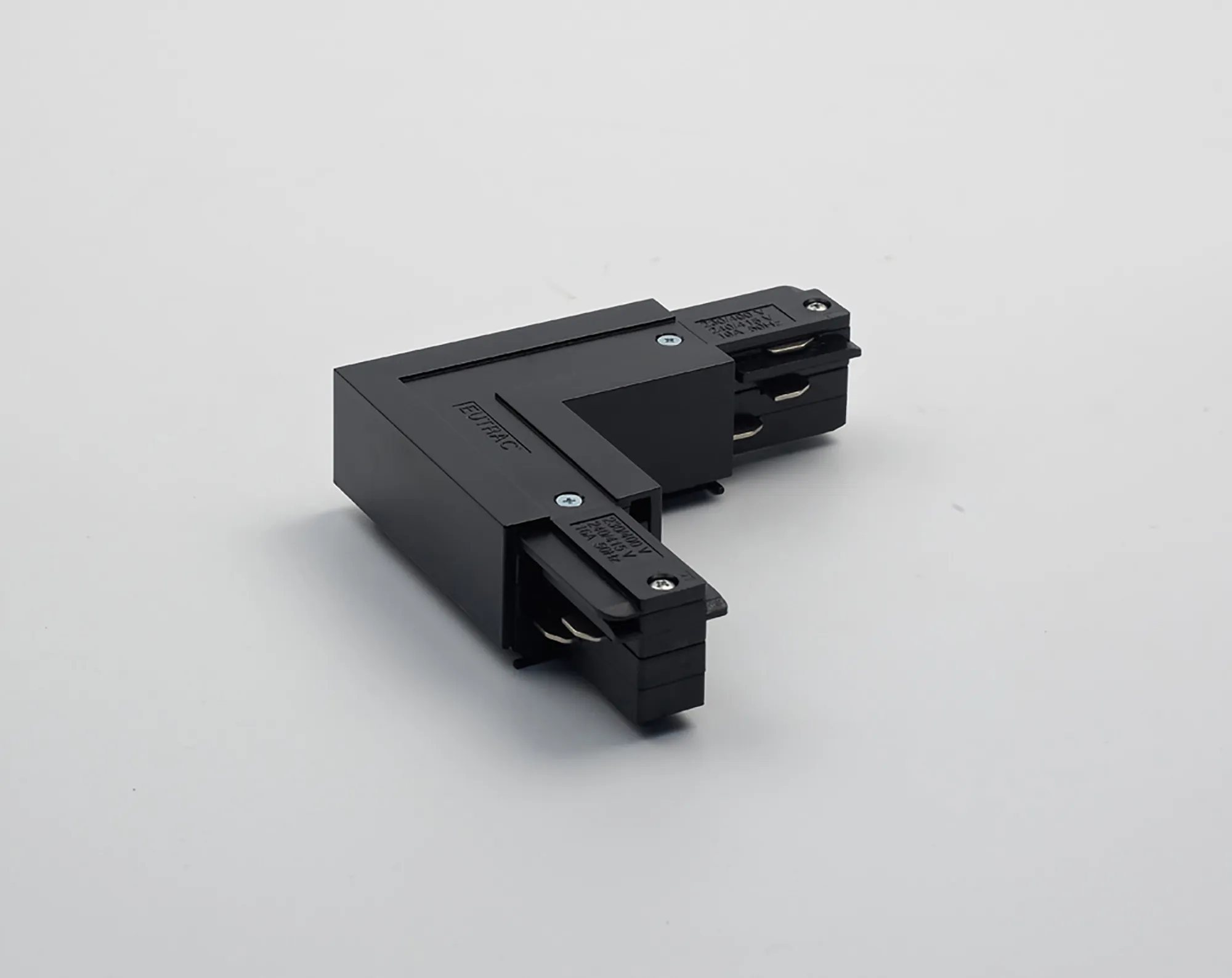 L Coupler With Feeding Option 3 Circuit Surface Mounted Track 555 1 1210 2  Eutrac 3 Circuit Surface-Black